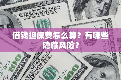 武汉借钱担保费怎么算？有哪些隐藏风险？