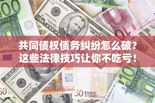 武汉共同债权债务纠纷怎么破？这些法律技巧让你不吃亏！
