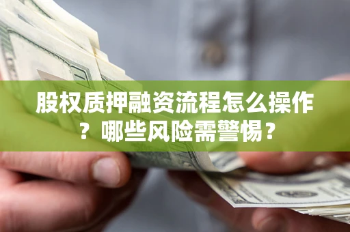 武汉股权质押融资流程怎么操作？哪些风险需警惕？
