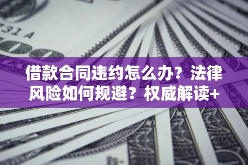 武汉借款合同违约怎么办?法律风险如何规避?权威解读+实用指南 武汉借款合同违约怎么办?法律风险如何规避?权威解读+实用指南