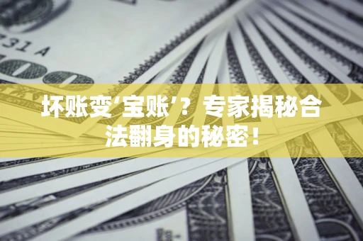 武汉坏账变‘宝账’？专家揭秘合法翻身的秘密！