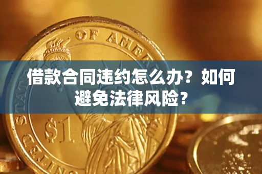 武汉借款合同违约怎么办？如何避免法律风险？